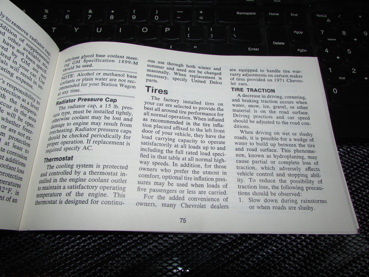 Chevrolet Station Wagon (1971) Owners Manual
