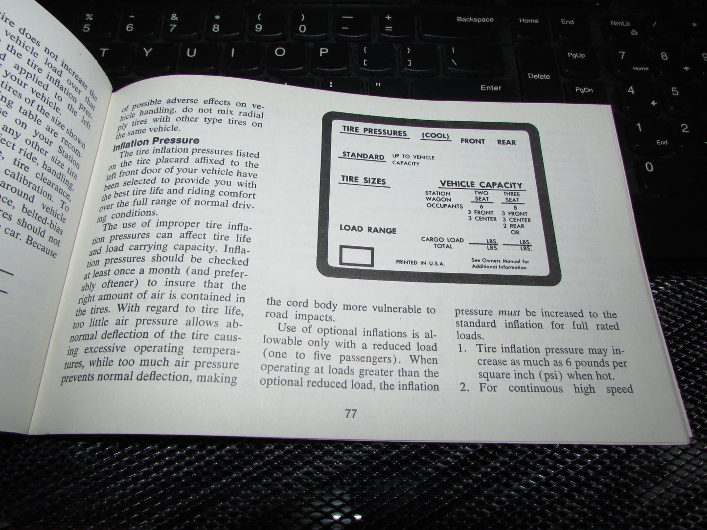 Chevrolet Station Wagon (1971) Owners Manual
