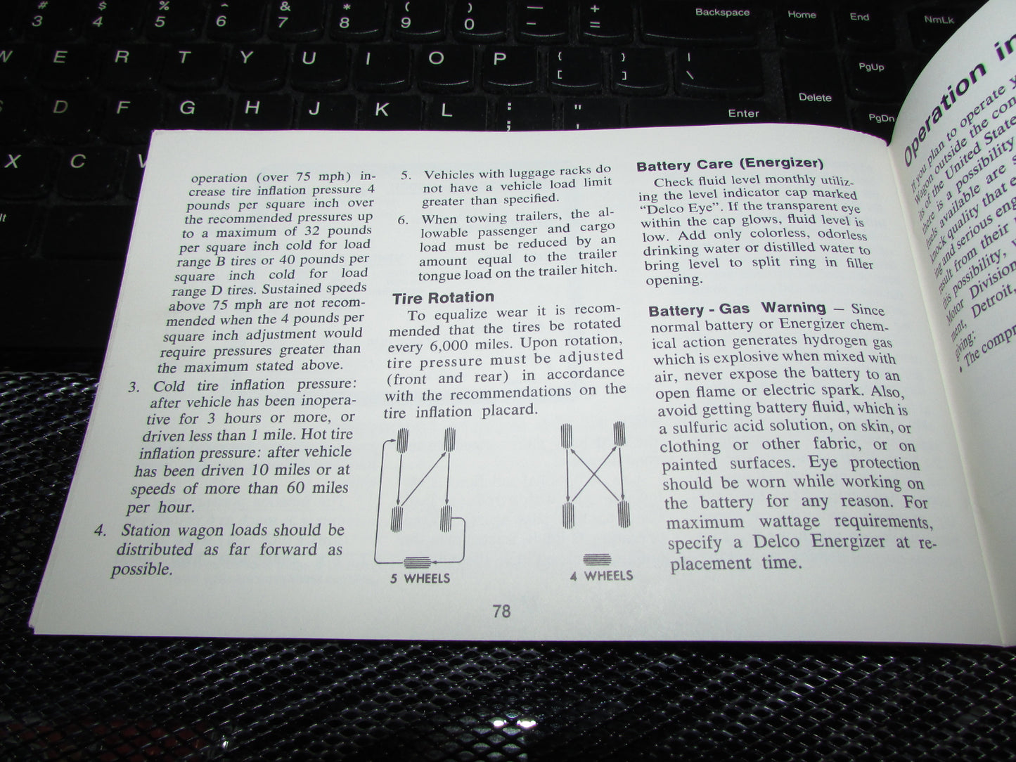 Chevrolet Station Wagon (1971) Owners Manual