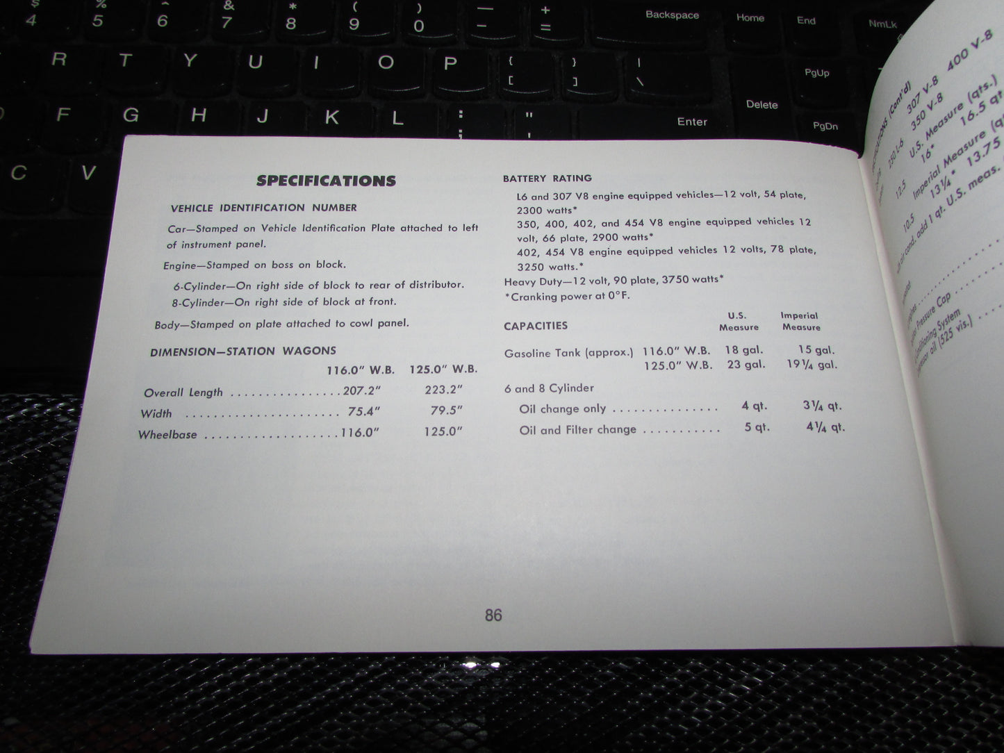 Chevrolet Station Wagon (1971) Owners Manual