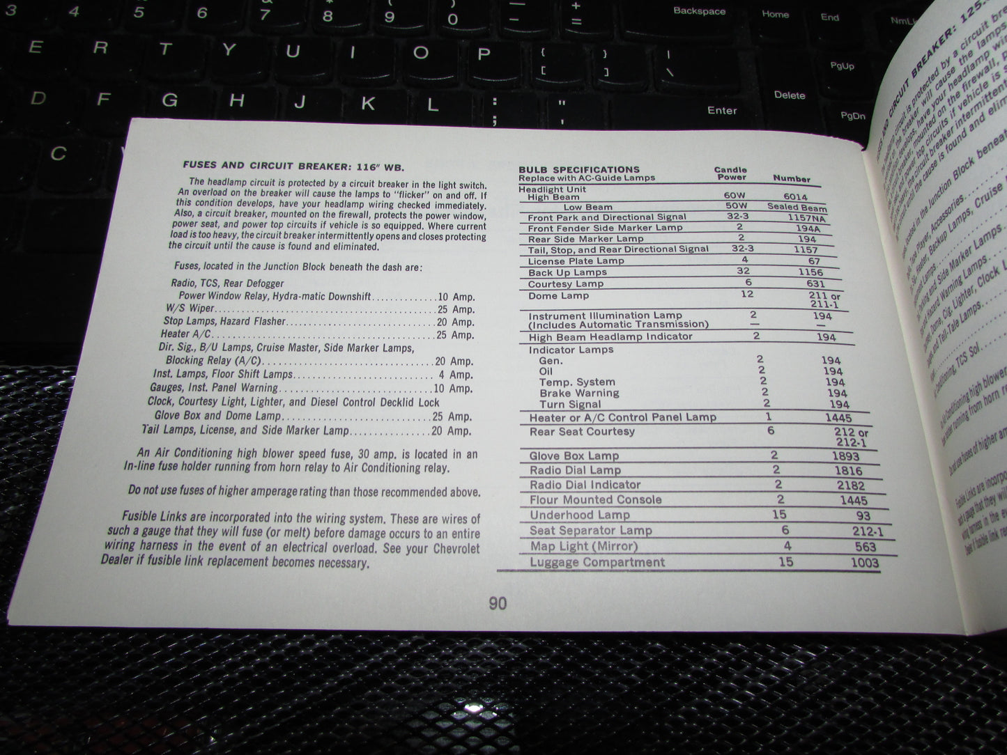 Chevrolet Station Wagon (1971) Owners Manual