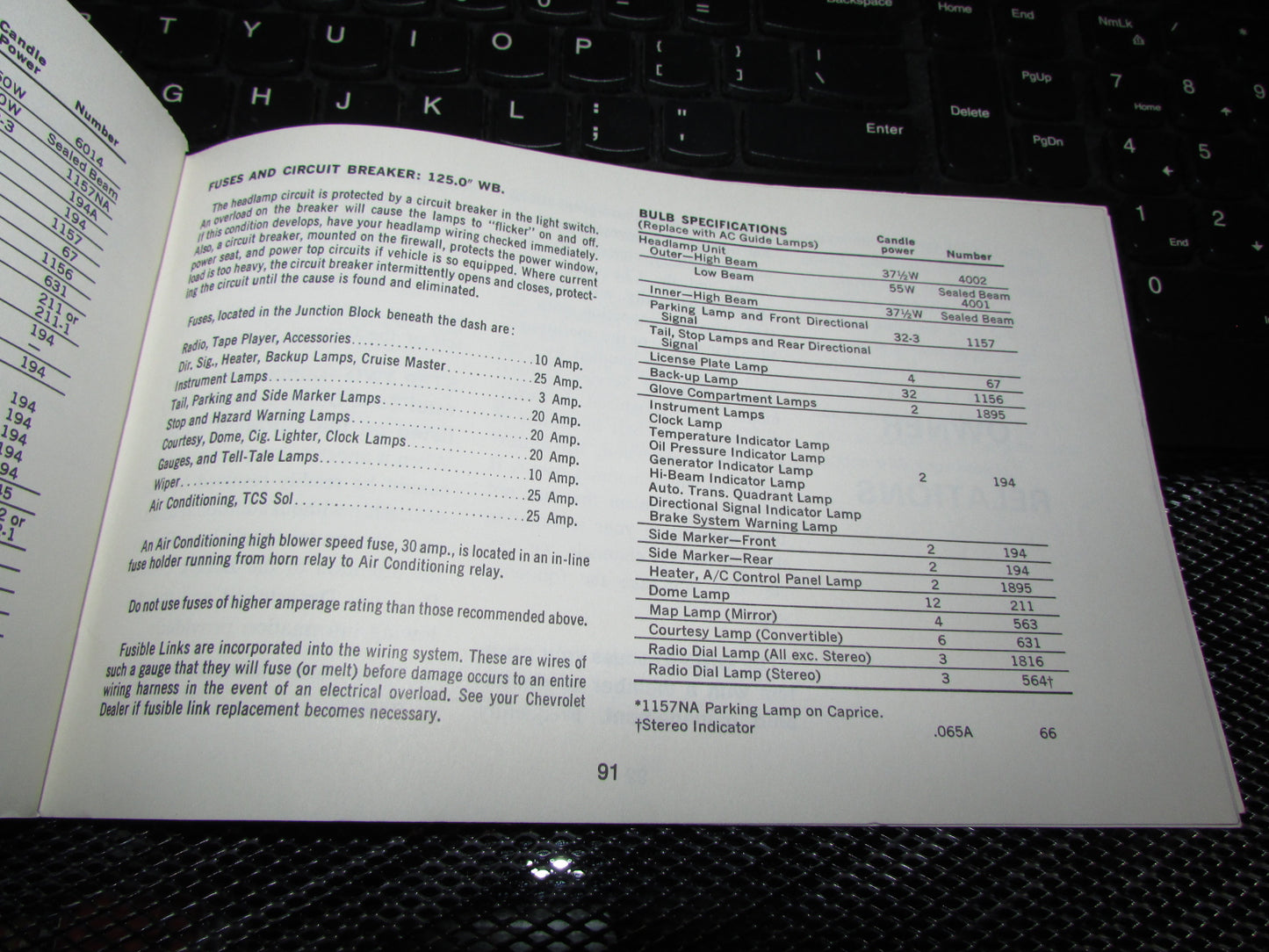 Chevrolet Station Wagon (1971) Owners Manual