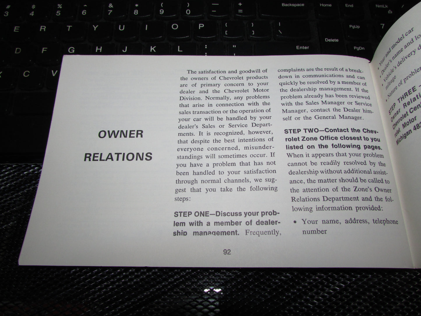 Chevrolet Station Wagon (1971) Owners Manual