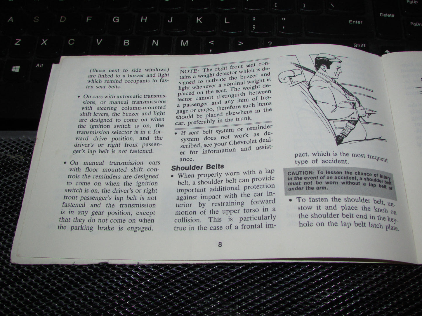 Chevrolet Chevelle (1973) Owners Manual