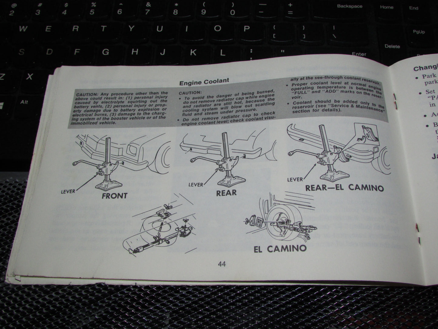 Chevrolet Chevelle (1973) Owners Manual