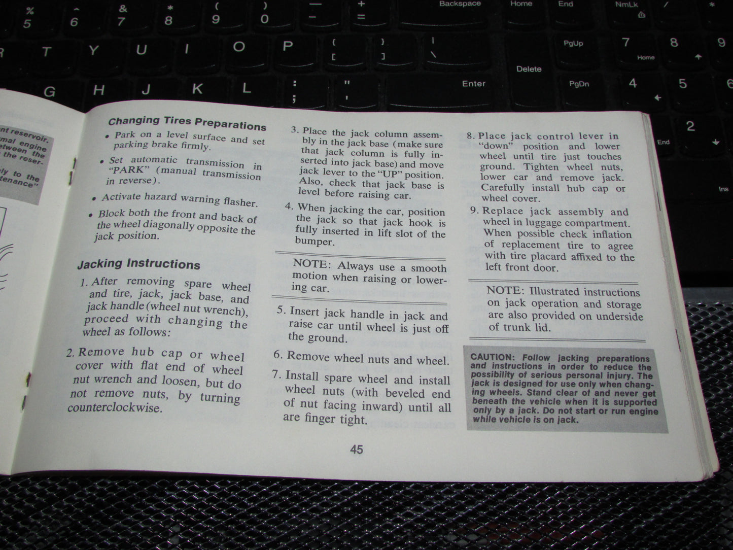 Chevrolet Chevelle (1973) Owners Manual