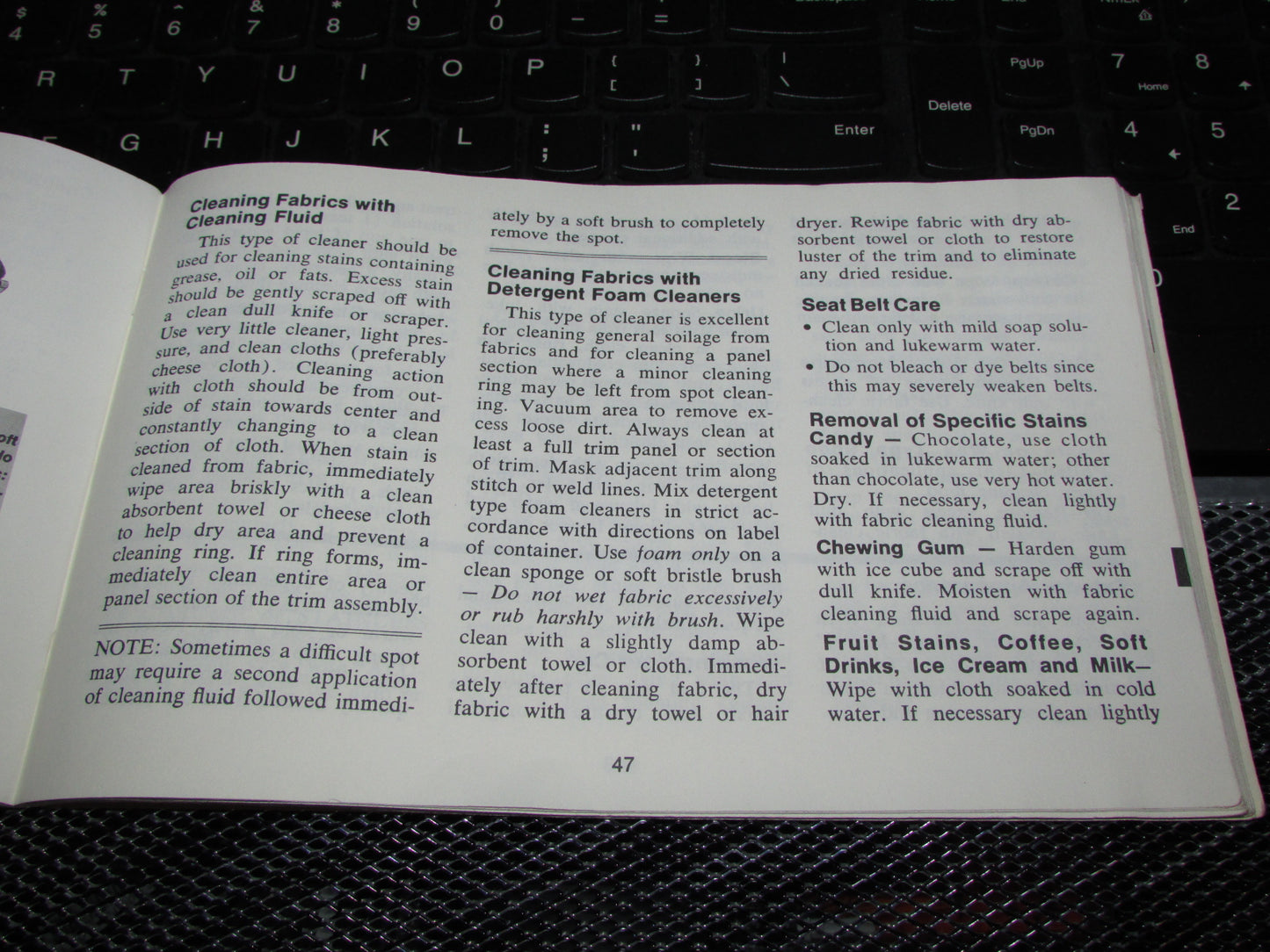 Chevrolet Chevelle (1973) Owners Manual