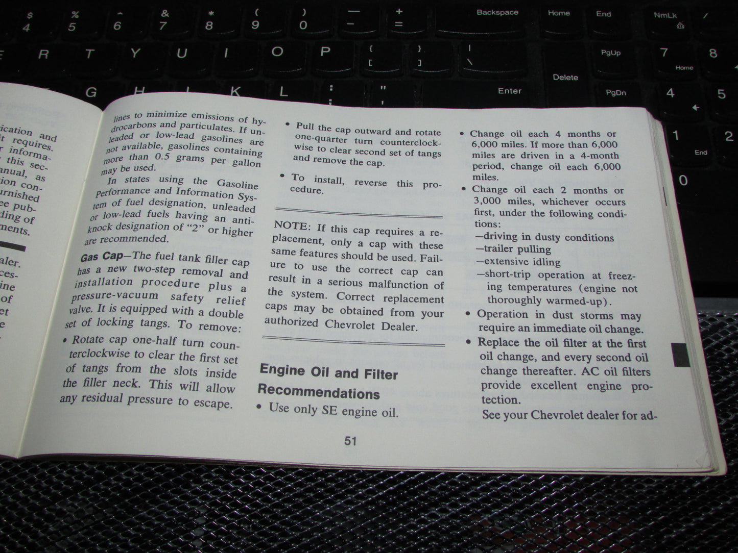 Chevrolet Chevelle (1973) Owners Manual