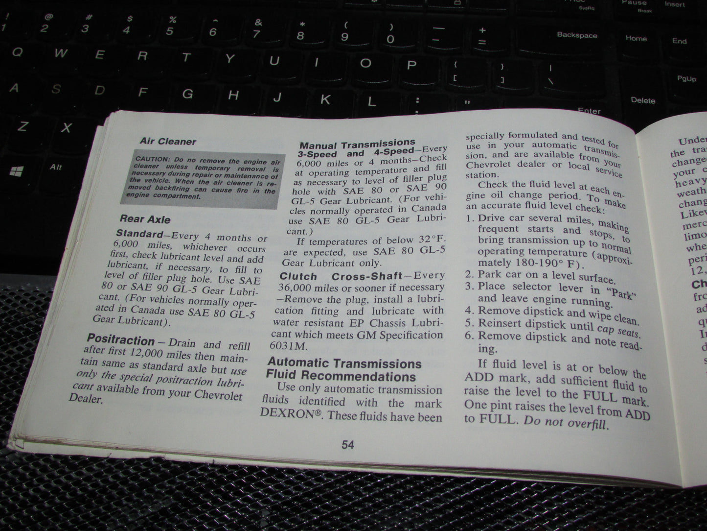 Chevrolet Chevelle (1973) Owners Manual