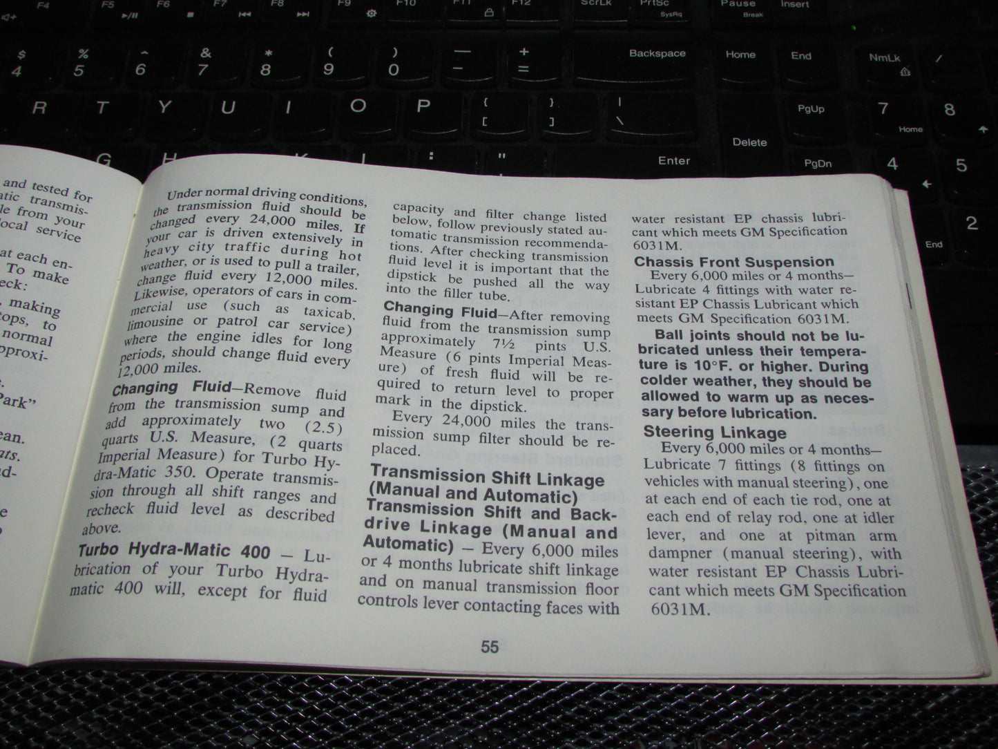 Chevrolet Chevelle (1973) Owners Manual