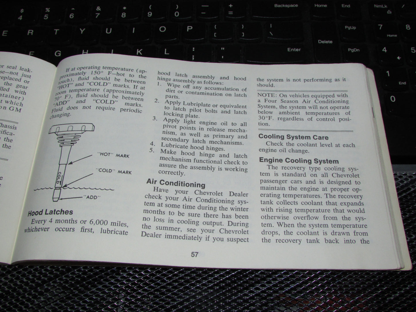 Chevrolet Chevelle (1973) Owners Manual