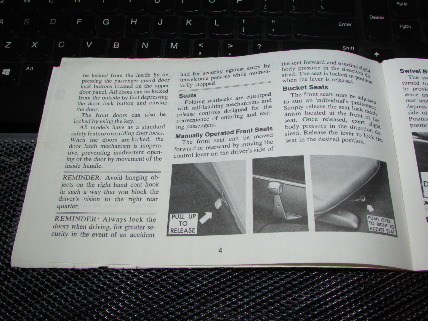 Chevrolet Chevelle (1973) Owners Manual