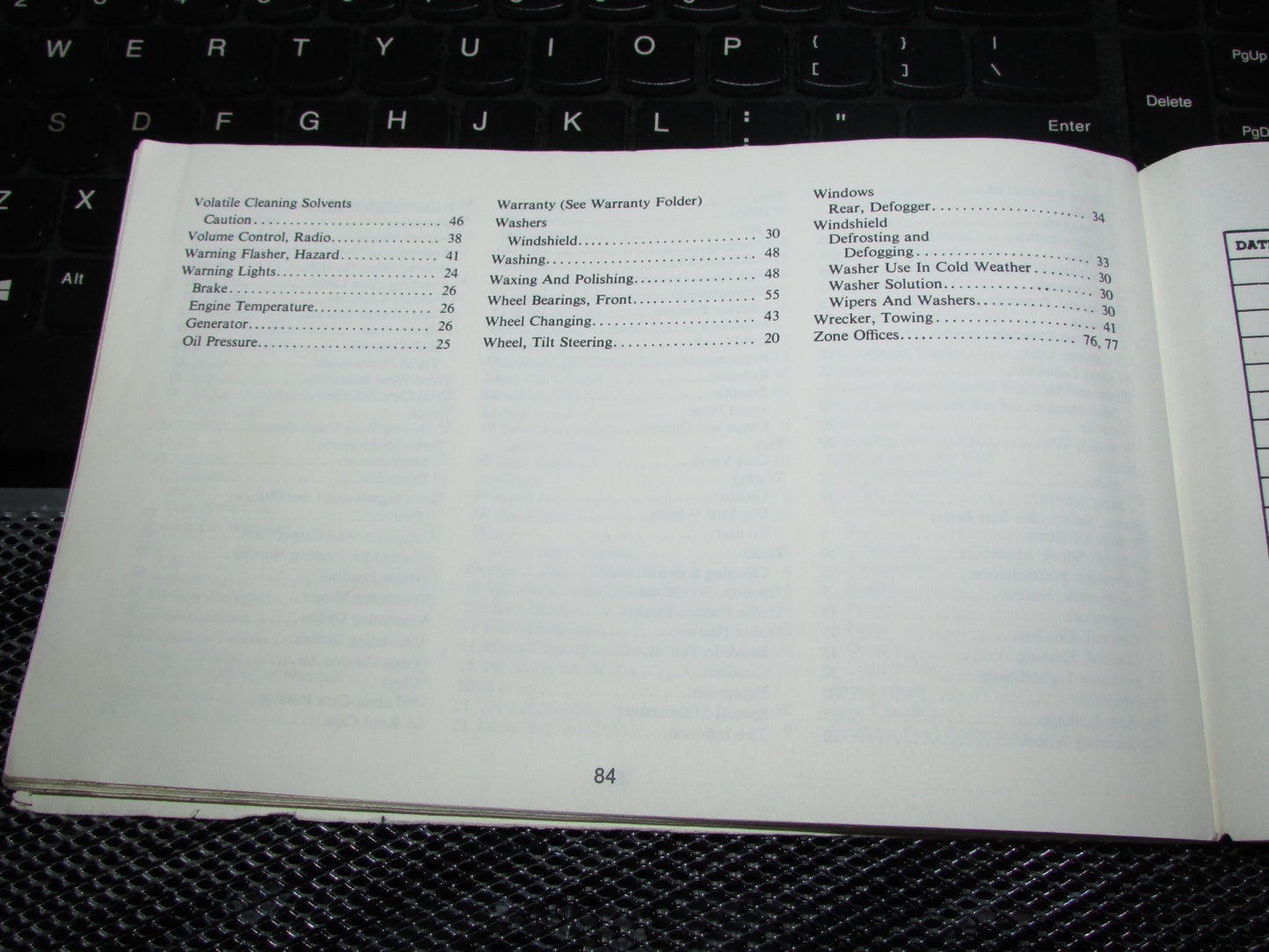 Chevrolet Chevelle (1973) Owners Manual