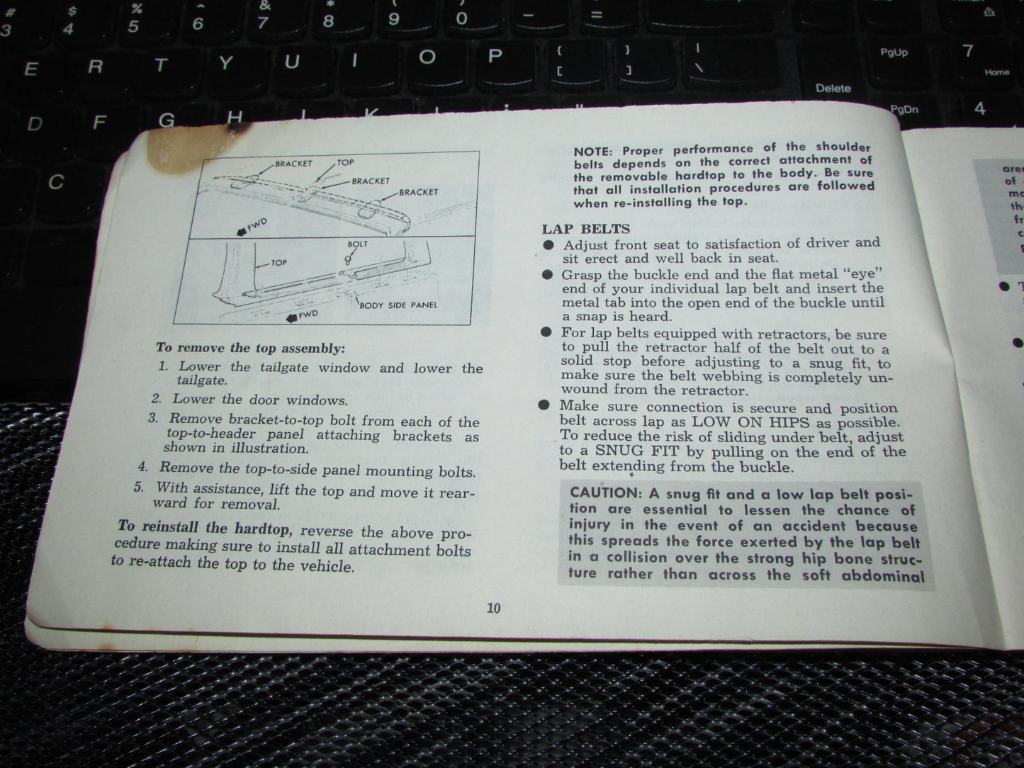 Chevrolet Light Duty Truck Gasoline (1974) Owners Manual