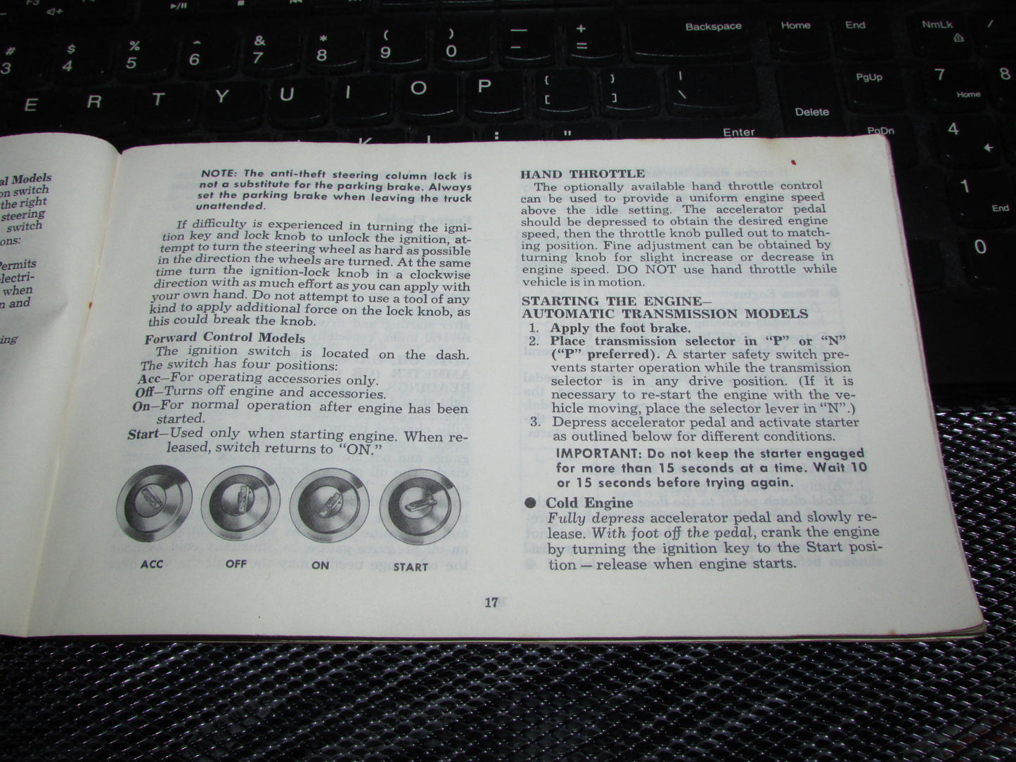 Chevrolet Light Duty Truck Gasoline (1974) Owners Manual