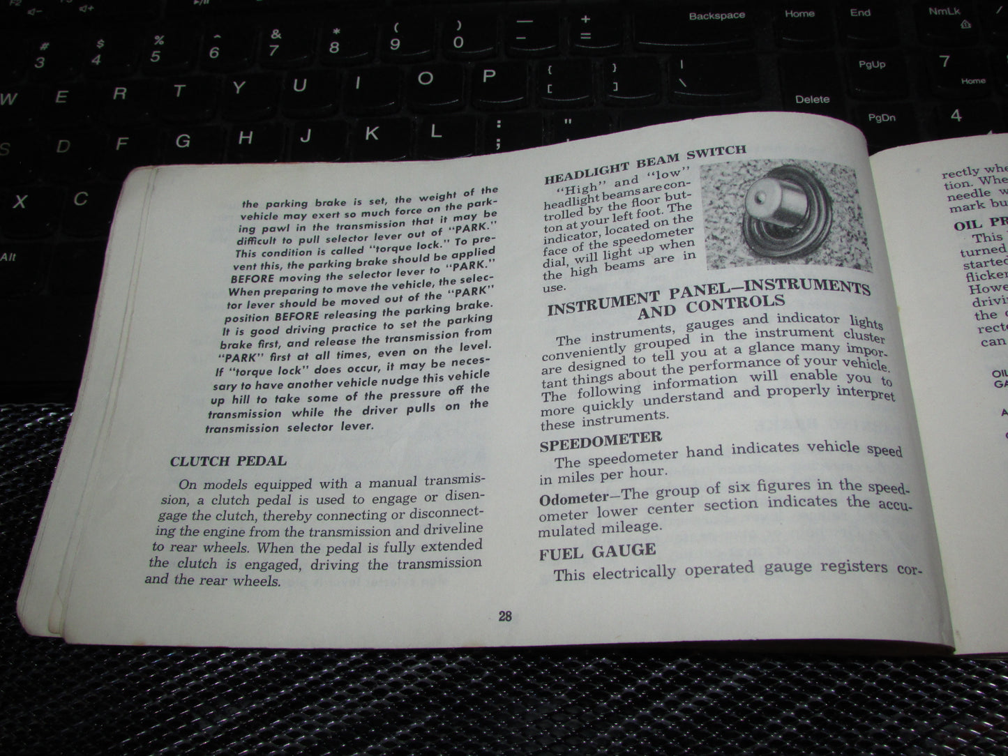 Chevrolet Light Duty Truck Gasoline (1974) Owners Manual