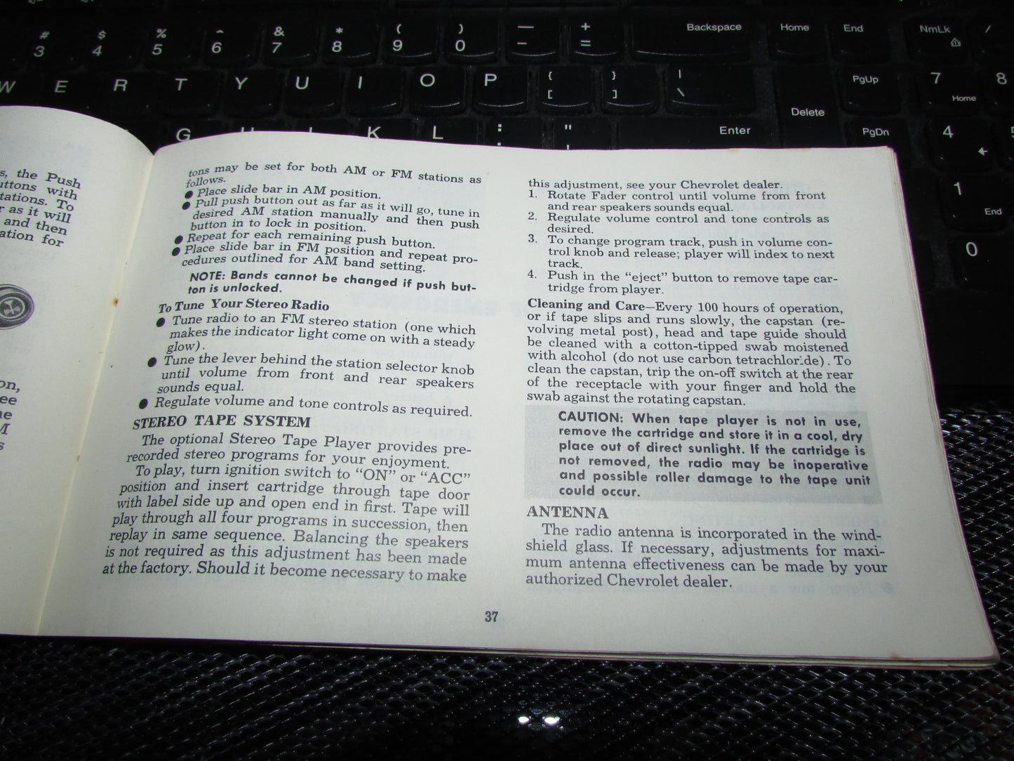 Chevrolet Light Duty Truck Gasoline (1974) Owners Manual