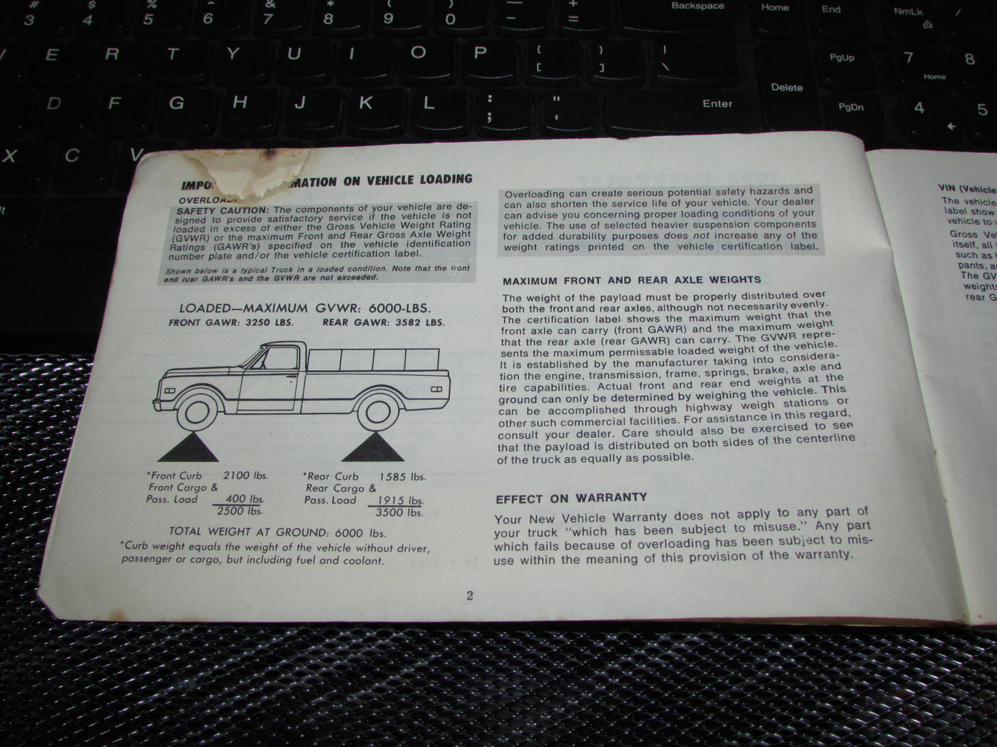Chevrolet Light Duty Truck Gasoline (1974) Owners Manual