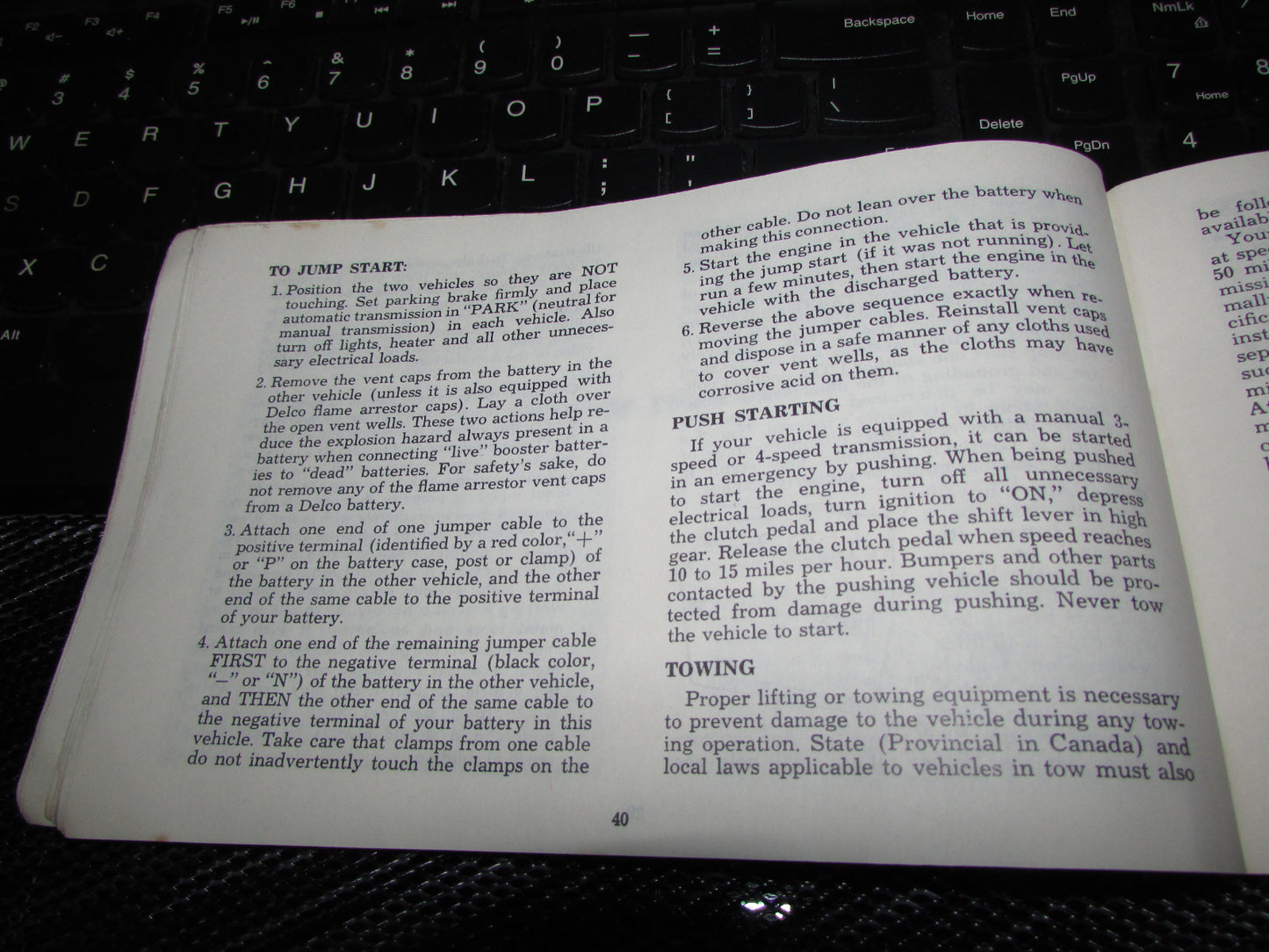 Chevrolet Light Duty Truck Gasoline (1974) Owners Manual