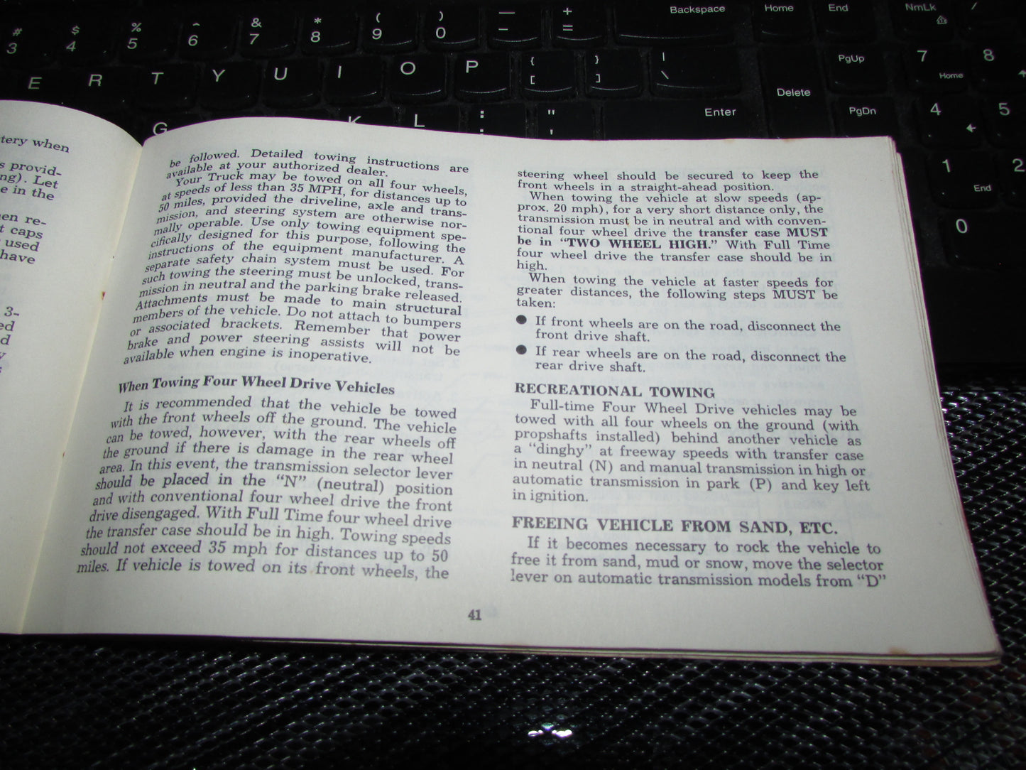 Chevrolet Light Duty Truck Gasoline (1974) Owners Manual