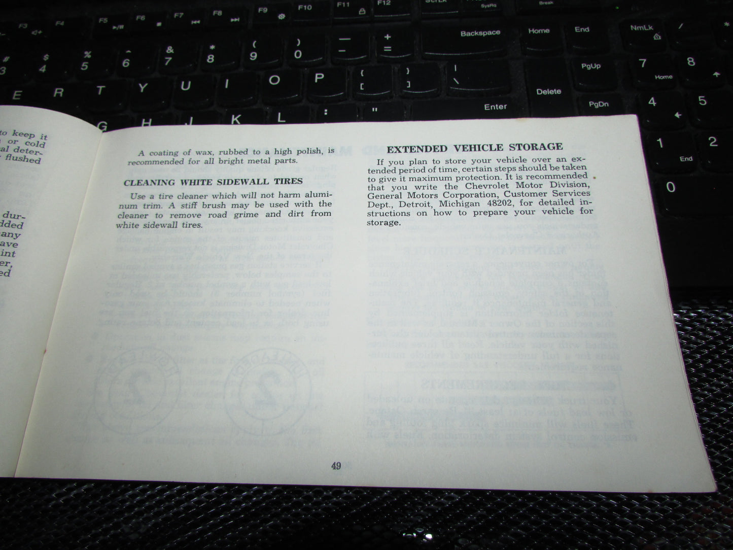 Chevrolet Light Duty Truck Gasoline (1974) Owners Manual