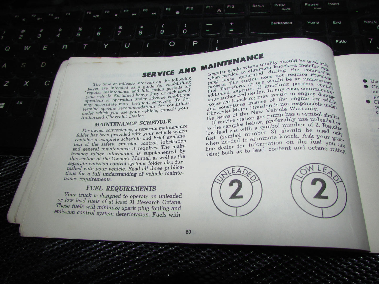 Chevrolet Light Duty Truck Gasoline (1974) Owners Manual