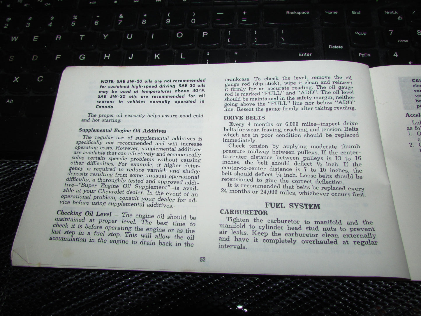 Chevrolet Light Duty Truck Gasoline (1974) Owners Manual