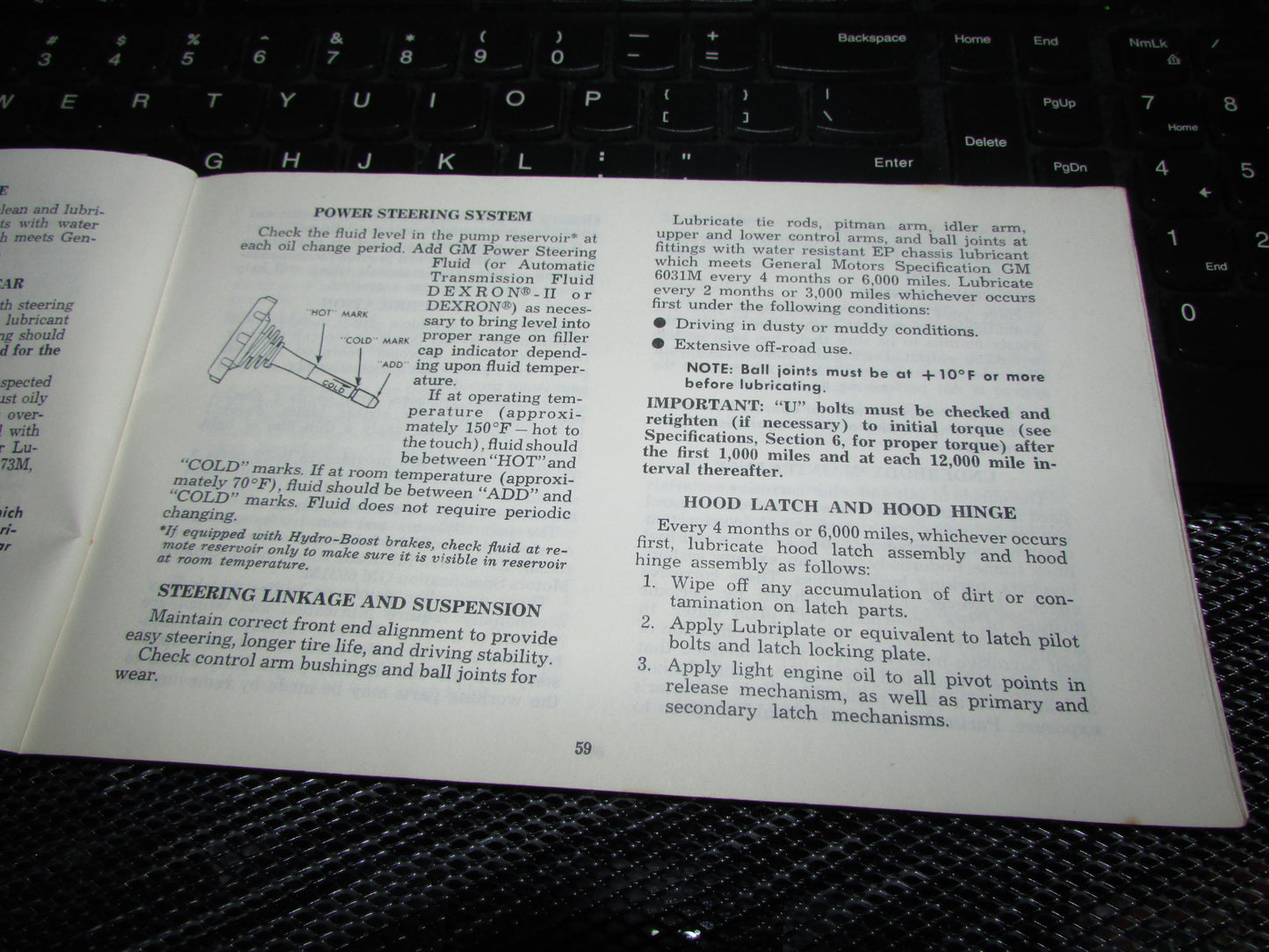 Chevrolet Light Duty Truck Gasoline (1974) Owners Manual