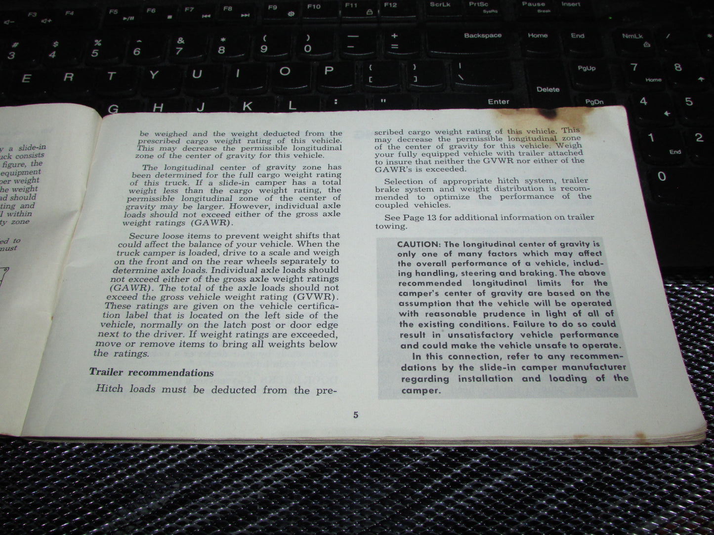 Chevrolet Light Duty Truck Gasoline (1974) Owners Manual