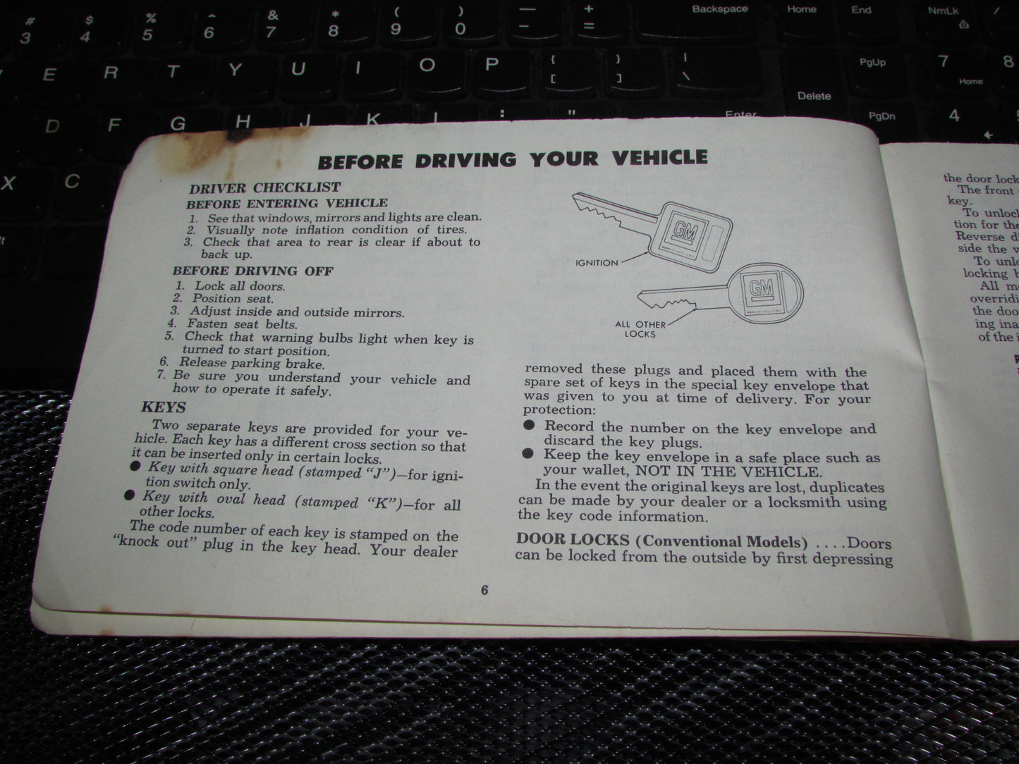 Chevrolet Light Duty Truck Gasoline (1974) Owners Manual