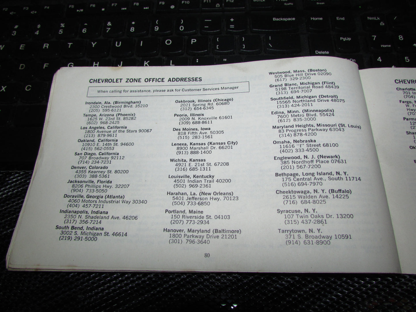 Chevrolet Light Duty Truck Gasoline (1974) Owners Manual