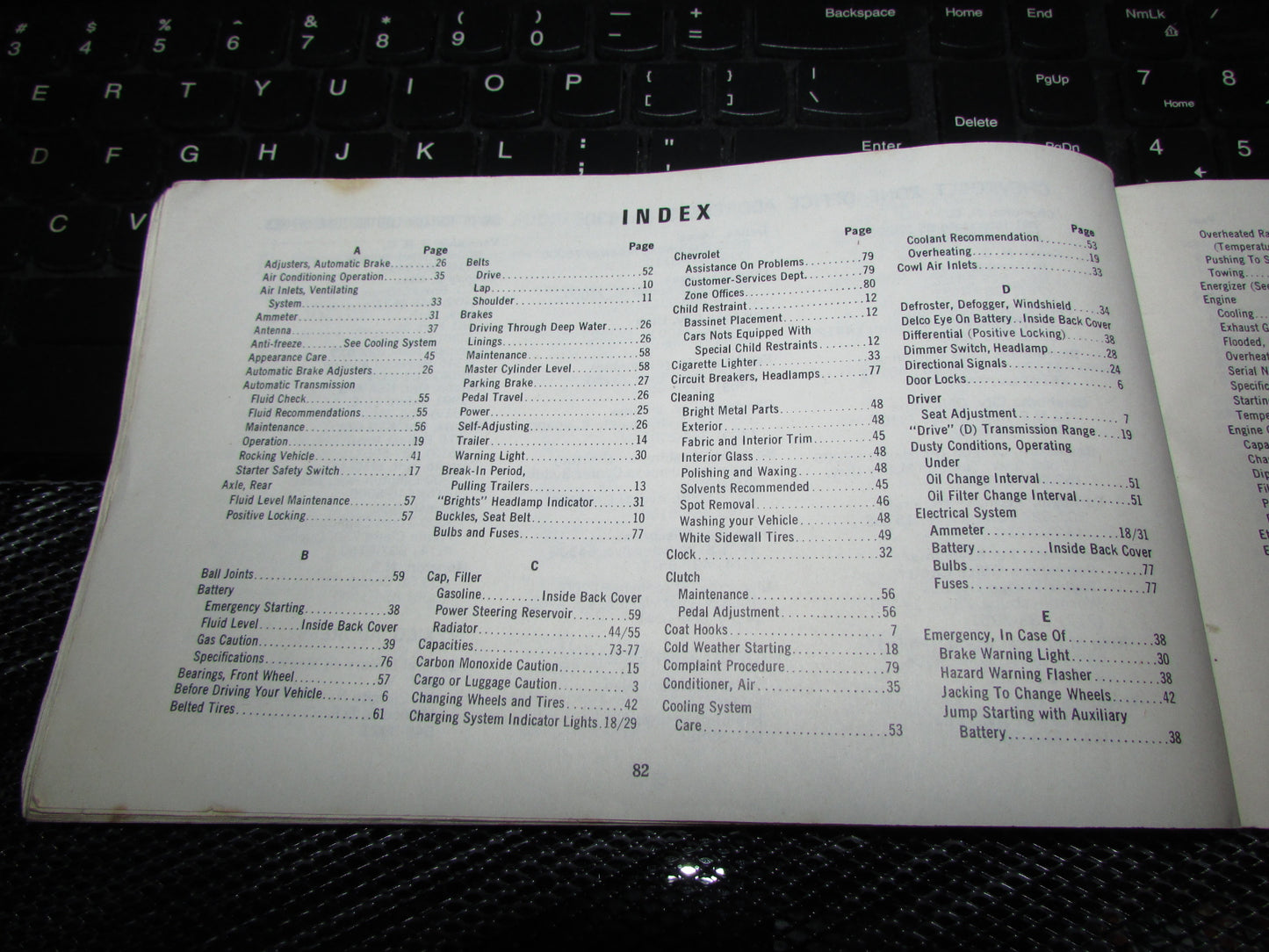 Chevrolet Light Duty Truck Gasoline (1974) Owners Manual