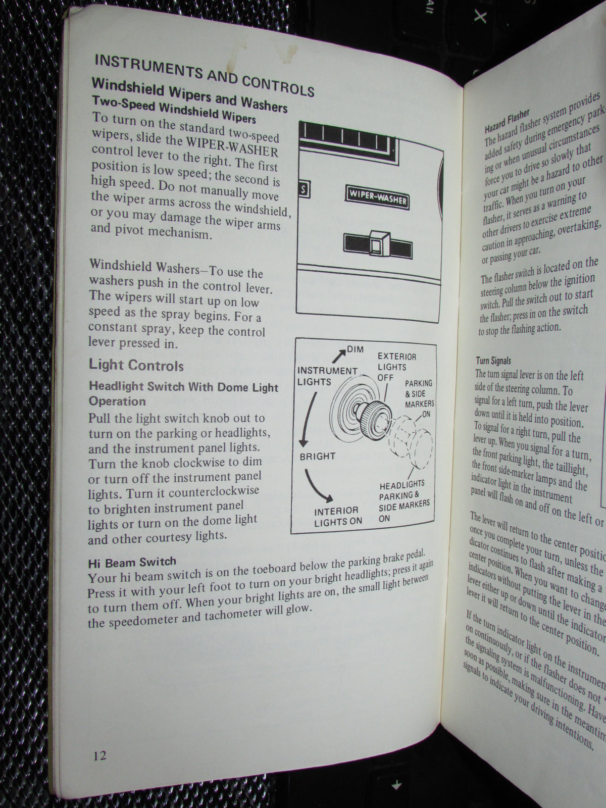 Ford Mustang II (1974) Owners Manual