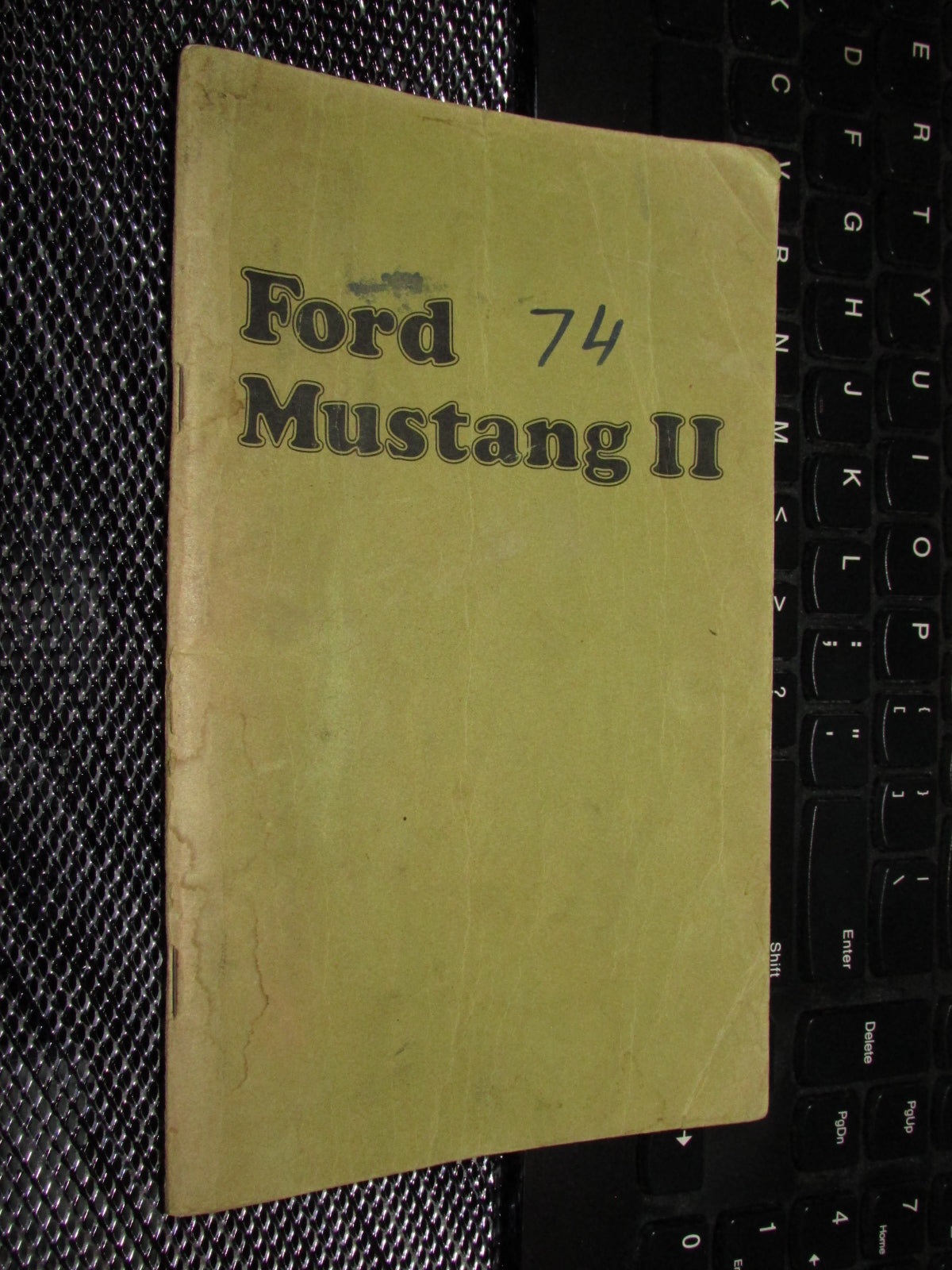Ford Mustang II (1974) Owners Manual