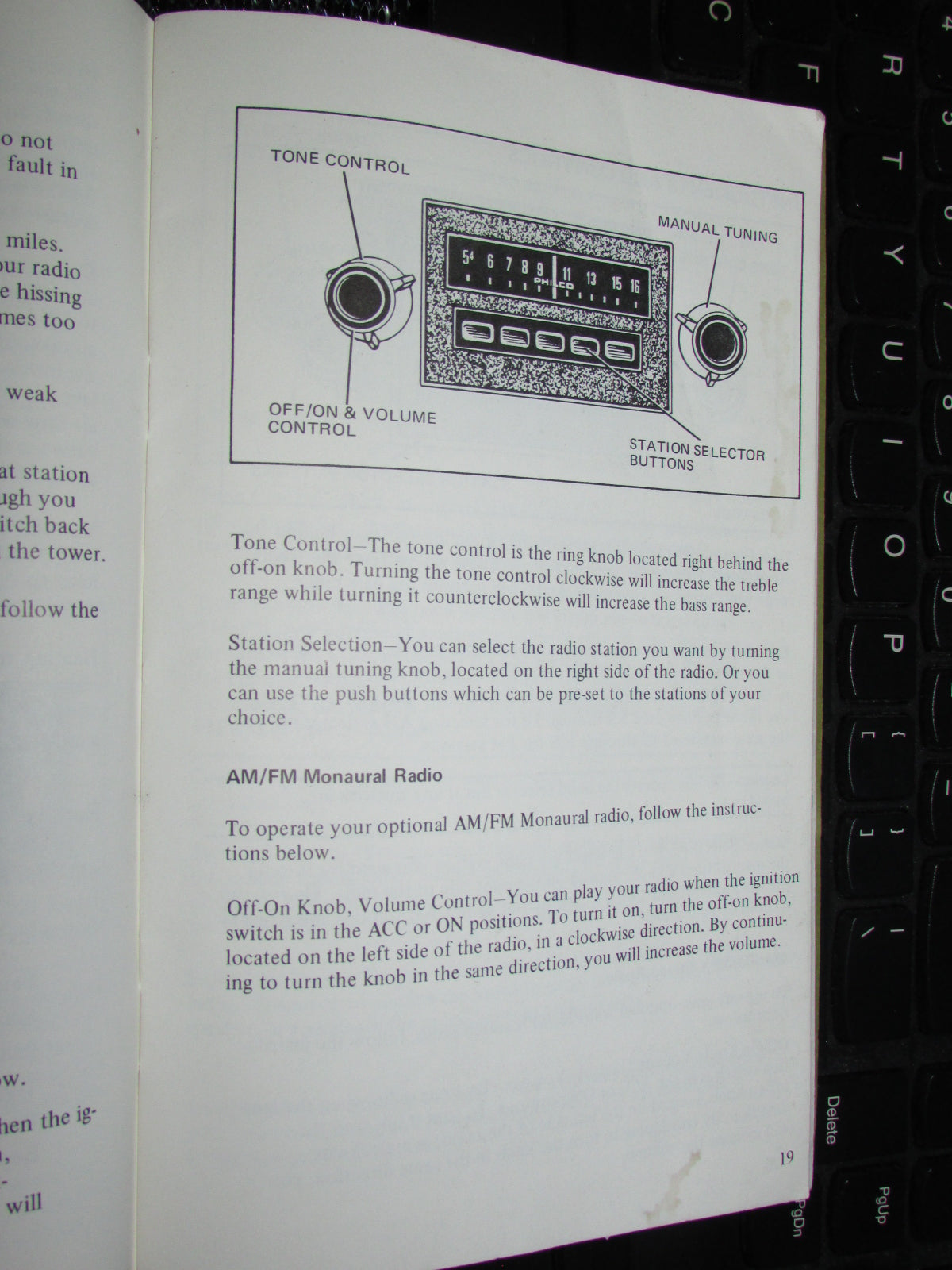 Ford Mustang II (1974) Owners Manual