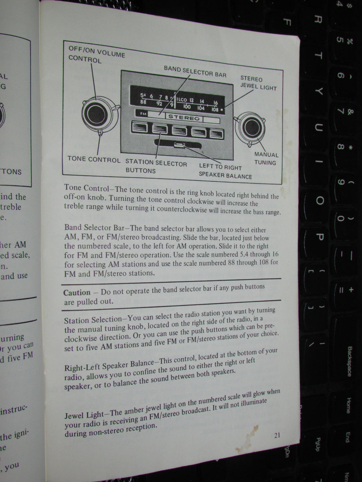 Ford Mustang II (1974) Owners Manual