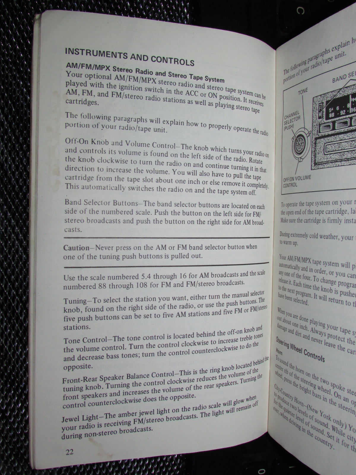 Ford Mustang II (1974) Owners Manual