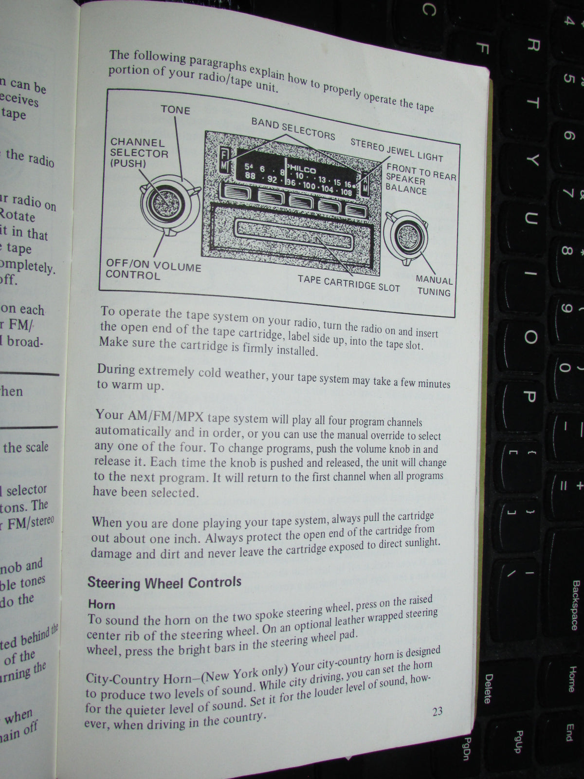 Ford Mustang II (1974) Owners Manual