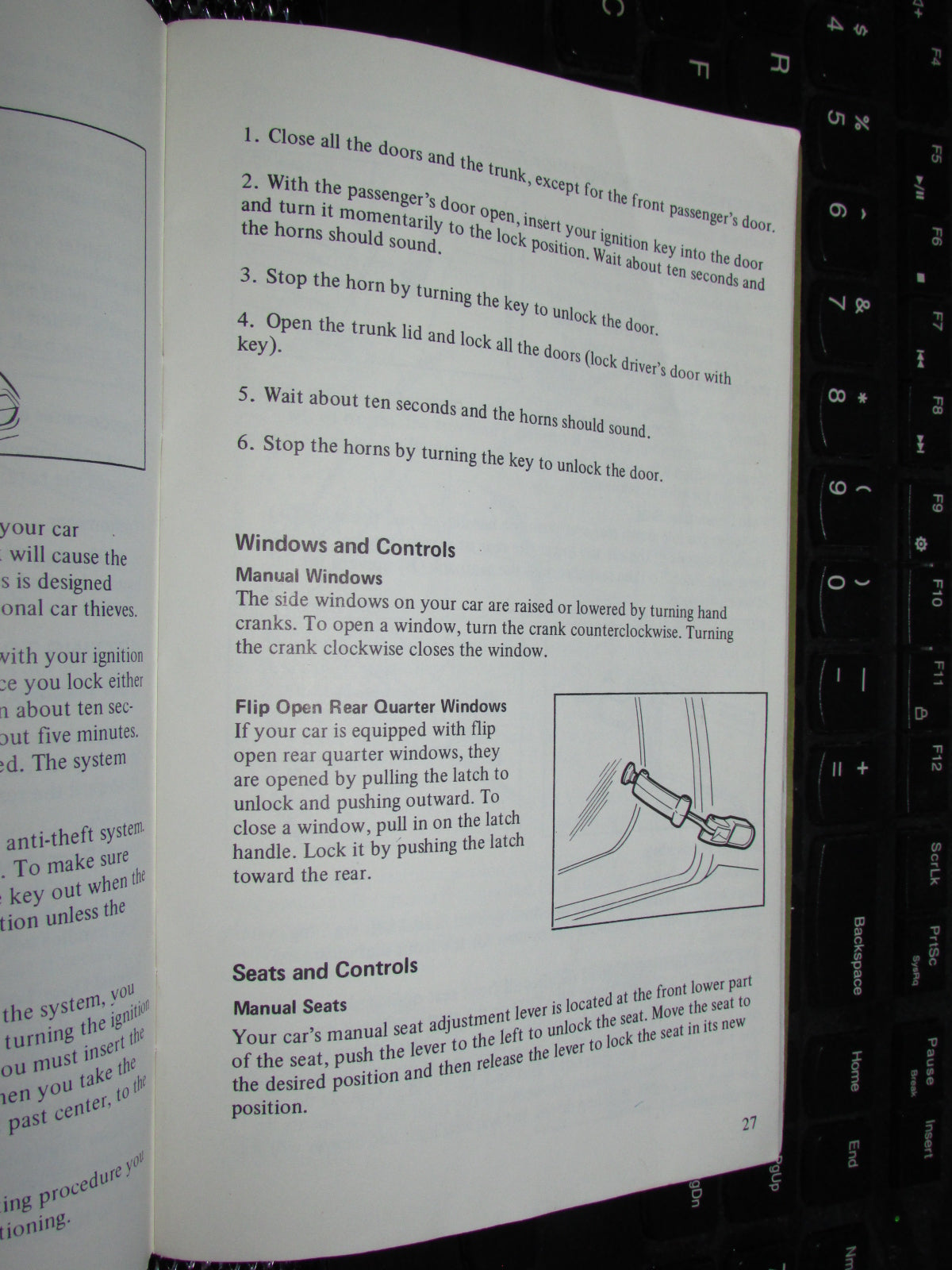 Ford Mustang II (1974) Owners Manual