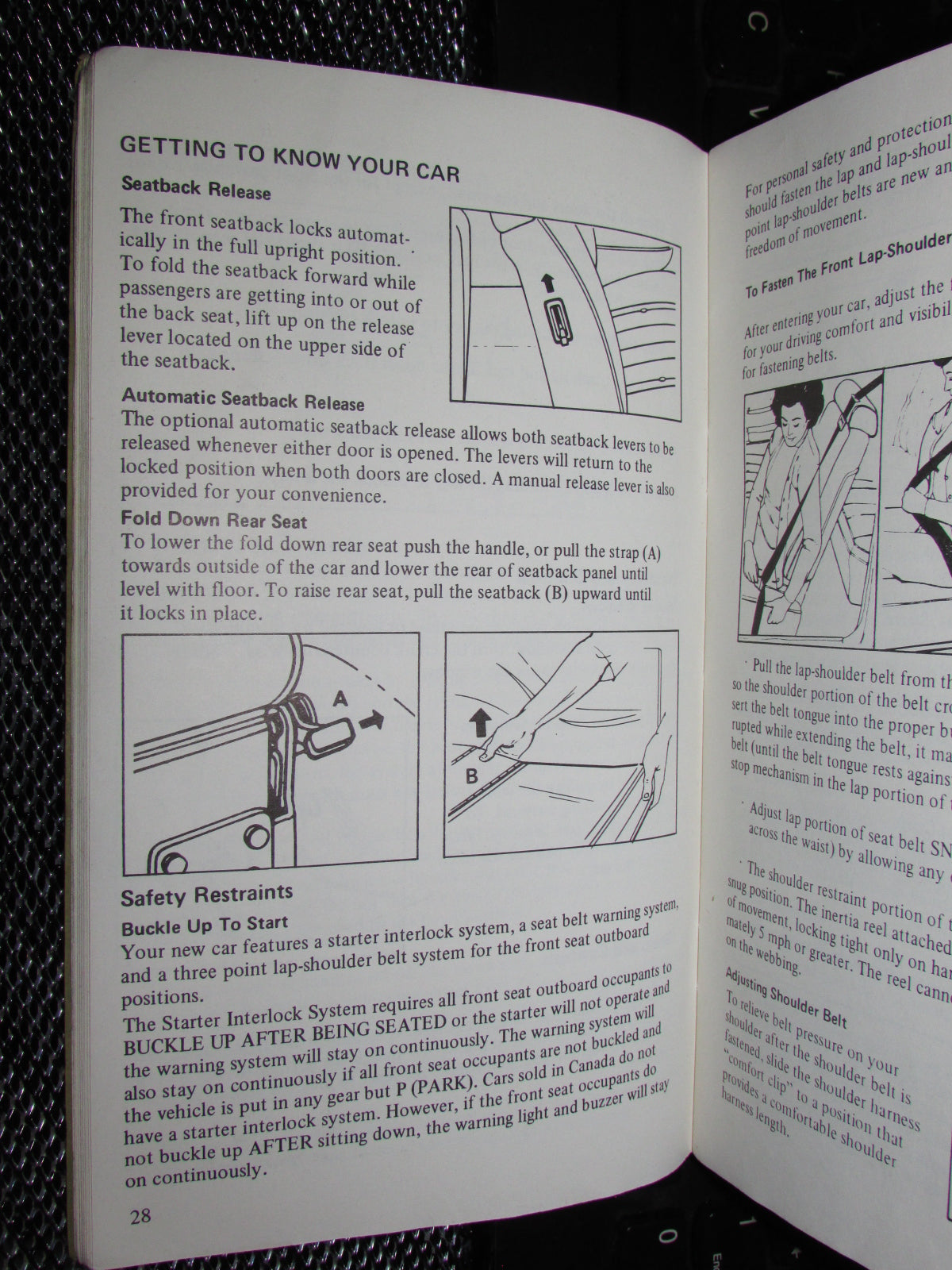 Ford Mustang II (1974) Owners Manual