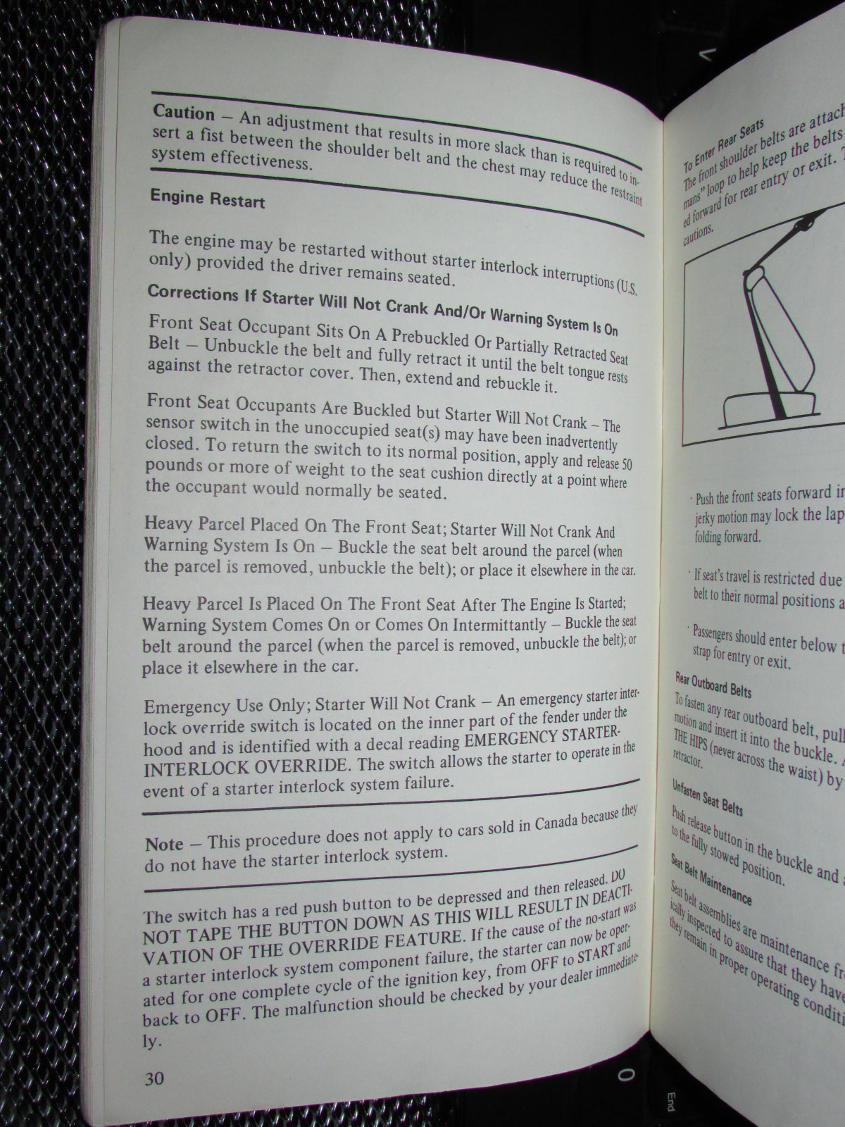 Ford Mustang II (1974) Owners Manual