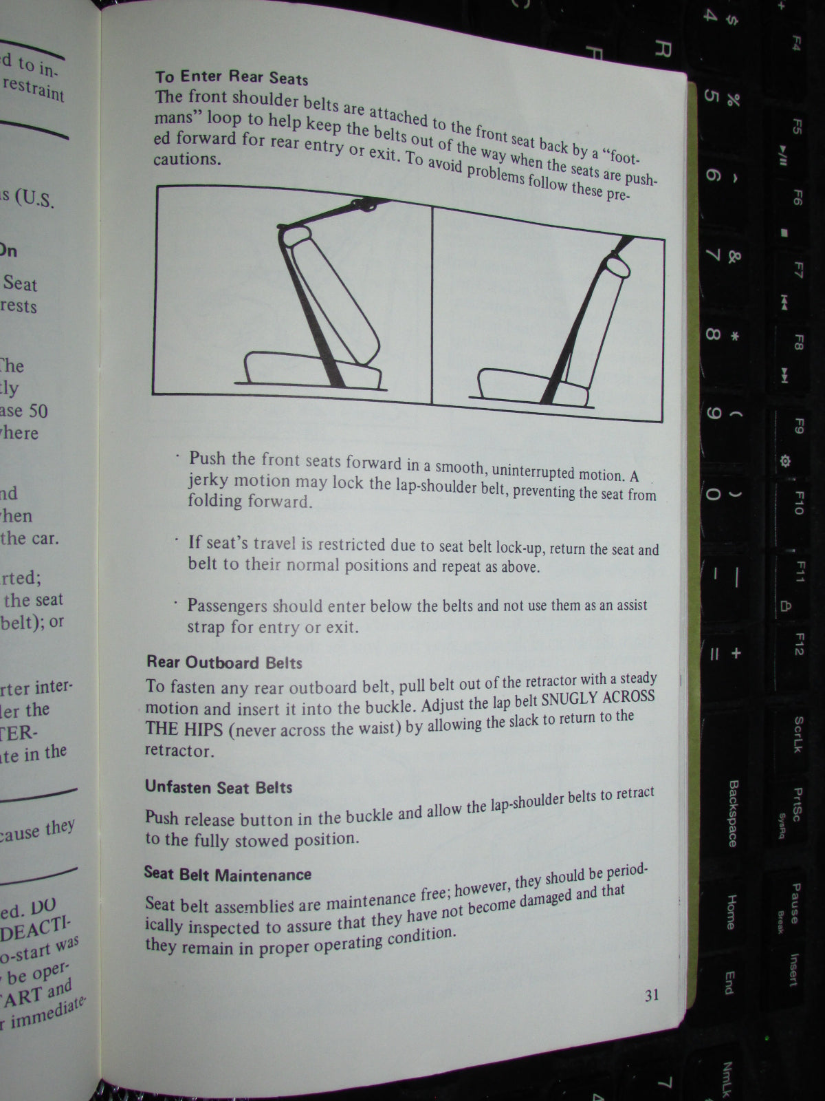 Ford Mustang II (1974) Owners Manual