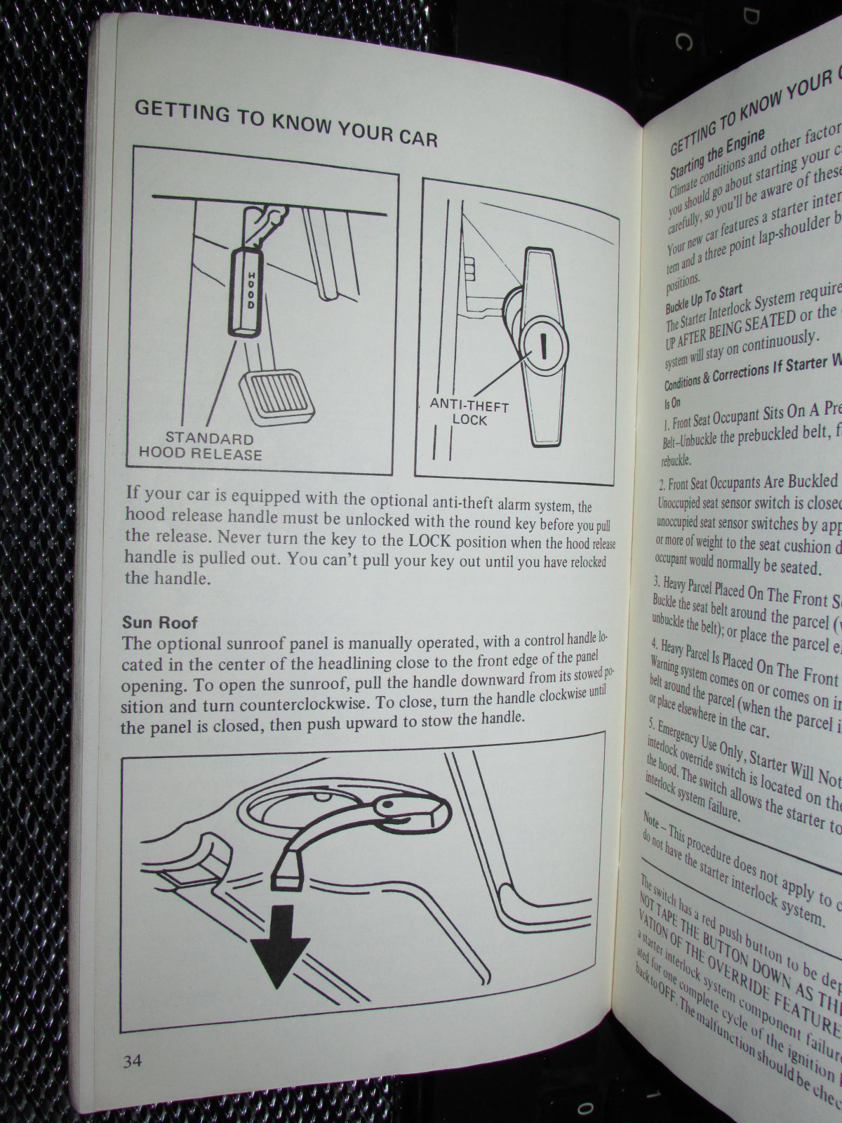 Ford Mustang II (1974) Owners Manual