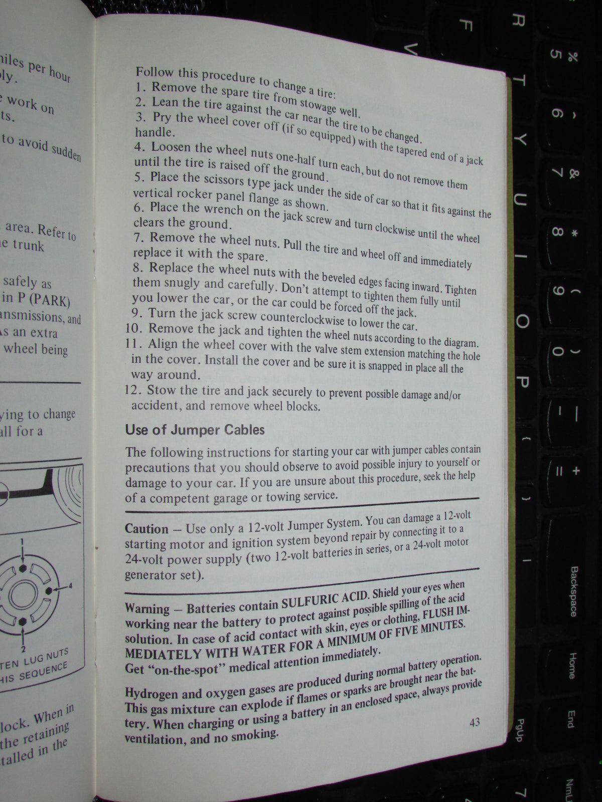 Ford Mustang II (1974) Owners Manual
