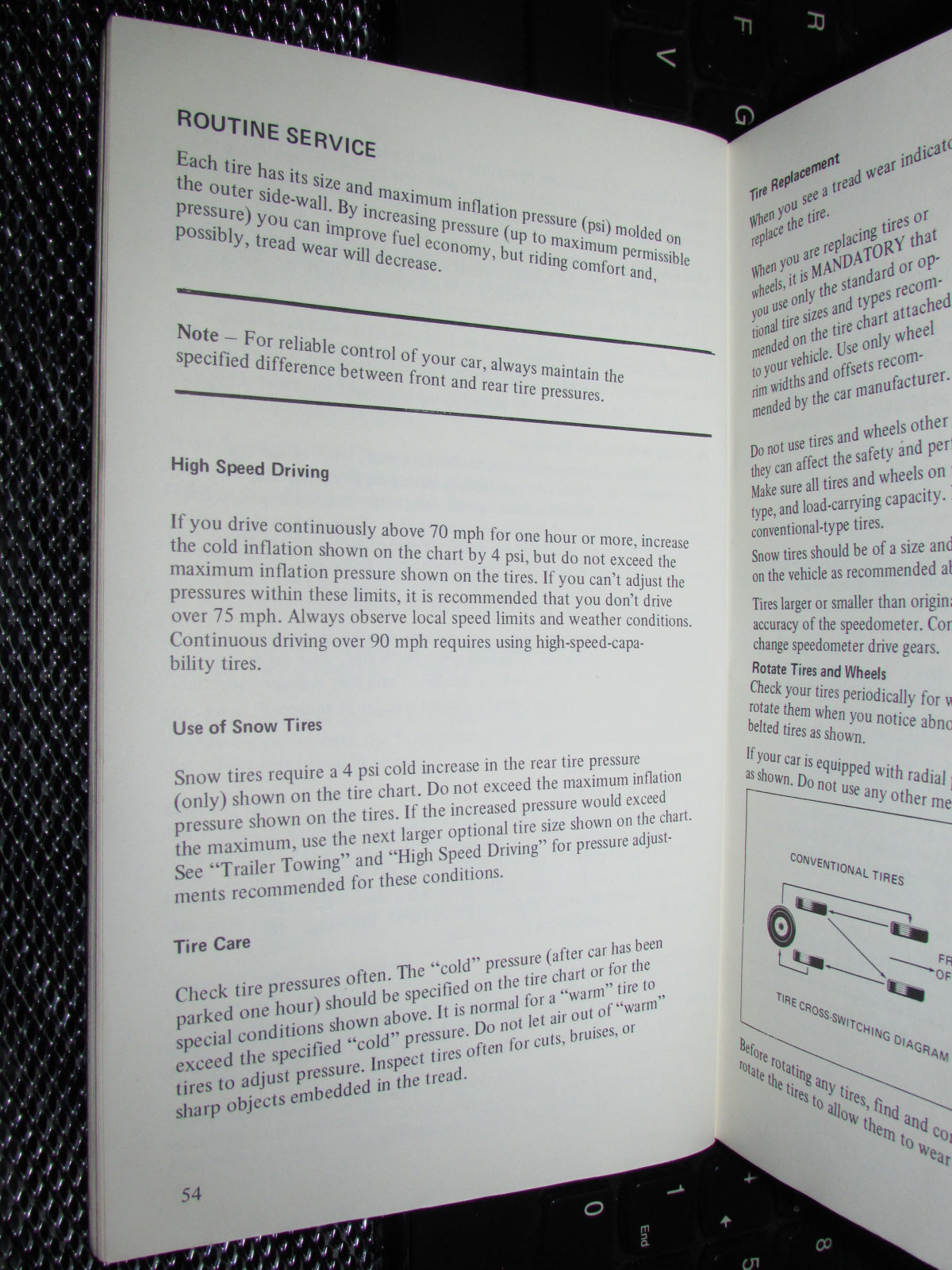 Ford Mustang II (1974) Owners Manual