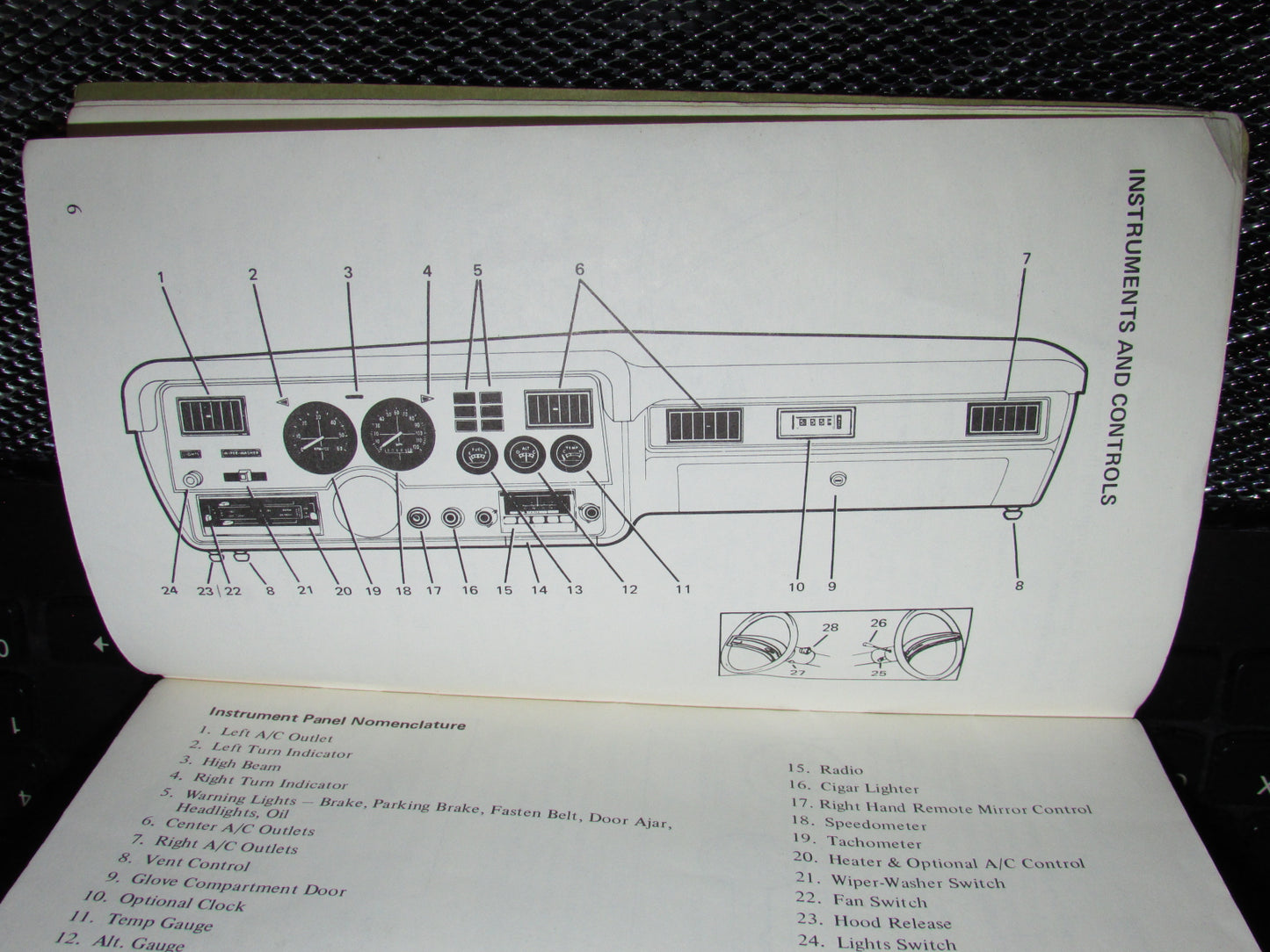 Ford Mustang II (1974) Owners Manual