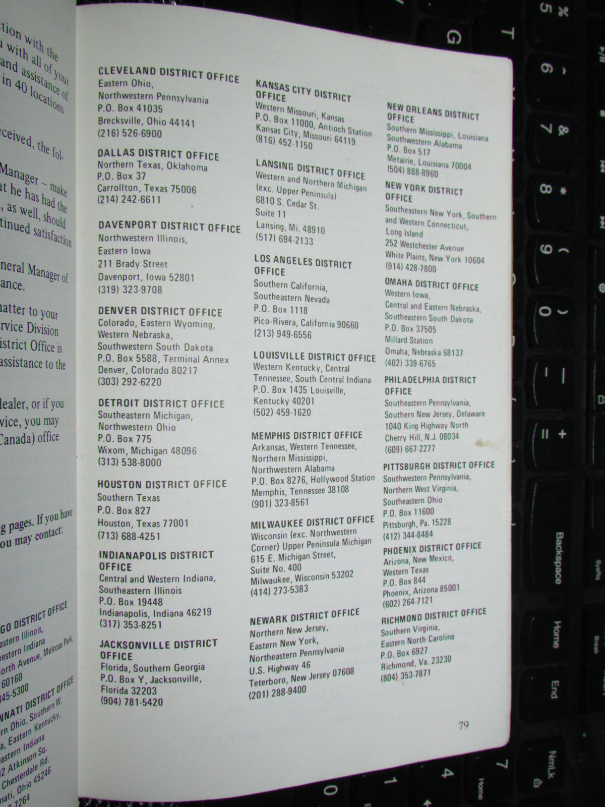 Ford Mustang II (1974) Owners Manual