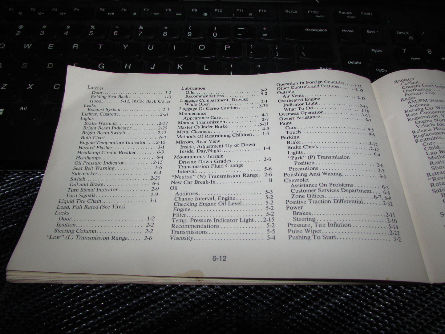 Chevrolet Monza (1977) Owners Manual
