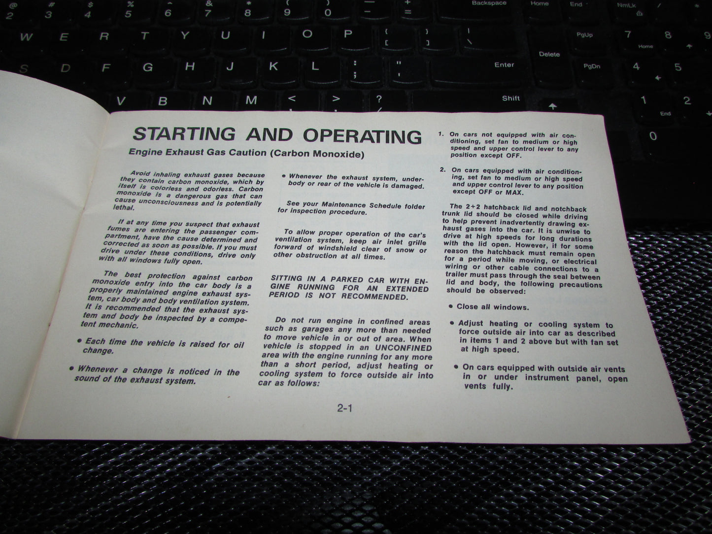 Chevrolet Monza (1977) Owners Manual