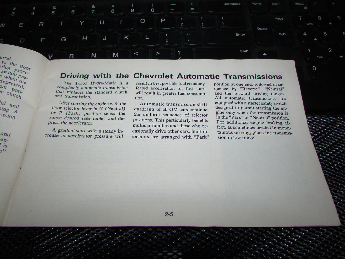 Chevrolet Monza (1977) Owners Manual